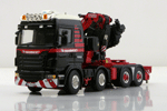 Scania 8x4 met Fassi crane