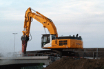 Demolition highway overpass Berkelaar