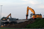 Demolition highway overpass Berkelaar