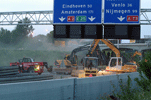 Demolition highway overpass Berkelaar