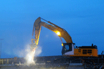 Demolition highway overpass Berkelaar