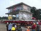 Move of a monumental petrol station